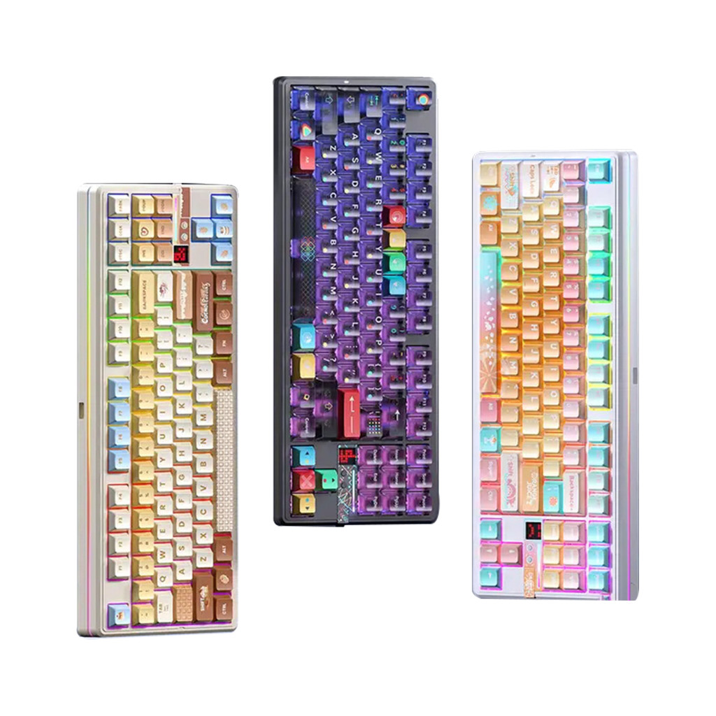 AULA F87 Pro V2 Wireless Mechanical Keyboard 12000mAh Long Battery Life E-Sports Keyboard Tri-mode