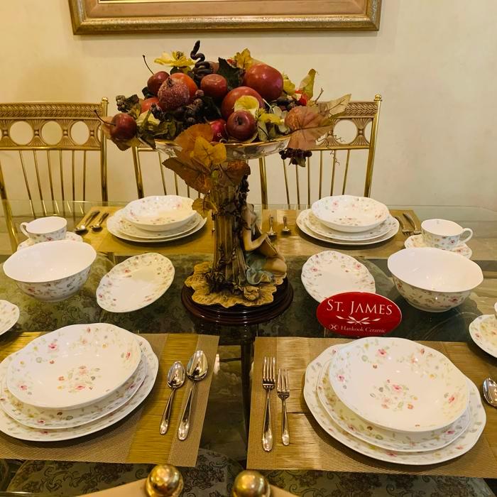 Dinner set / peralatan makan / Saint James / 24 pcs / mewah / anggun