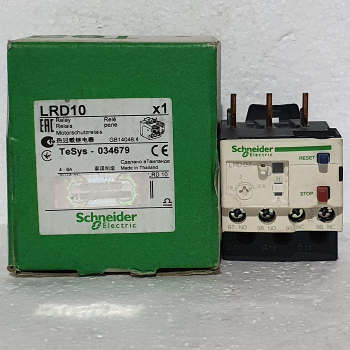 Thermal Overload Schneider Lrd10 Lrd-10 Lrd 10 Lrd 4A-6A Ori