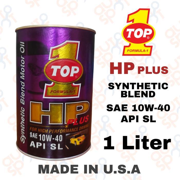 TOP 1 HP PLUS 10W-40 API SL OLI MOBIL BENSIN 1L