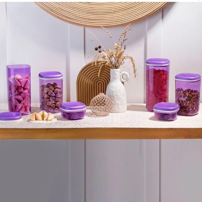 CRISTAL CANISTER SET /TOPLES KUE /TOPLES BENING /TOPLES TUPPERWARE