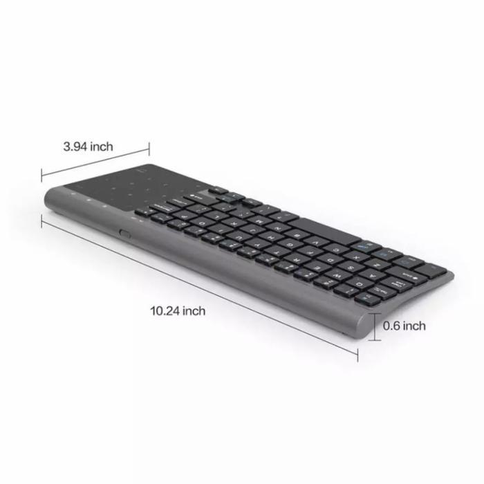 2.4Ghz Wireless Mini Keyboard Touchpad Tombol Angka X136 Not Logitech Populer