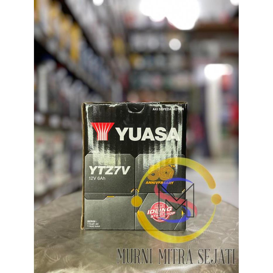 Yuasa Aki Motor Ytz7V Ytz7-V Ytz-7V Kering Mf Lexi Aerox Nmax 150 155