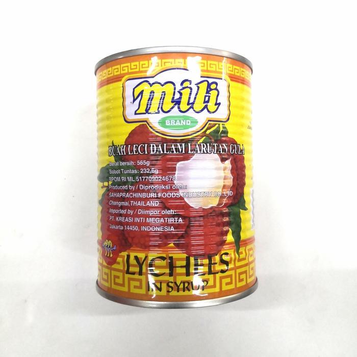 mili leci buah kaleng sirup