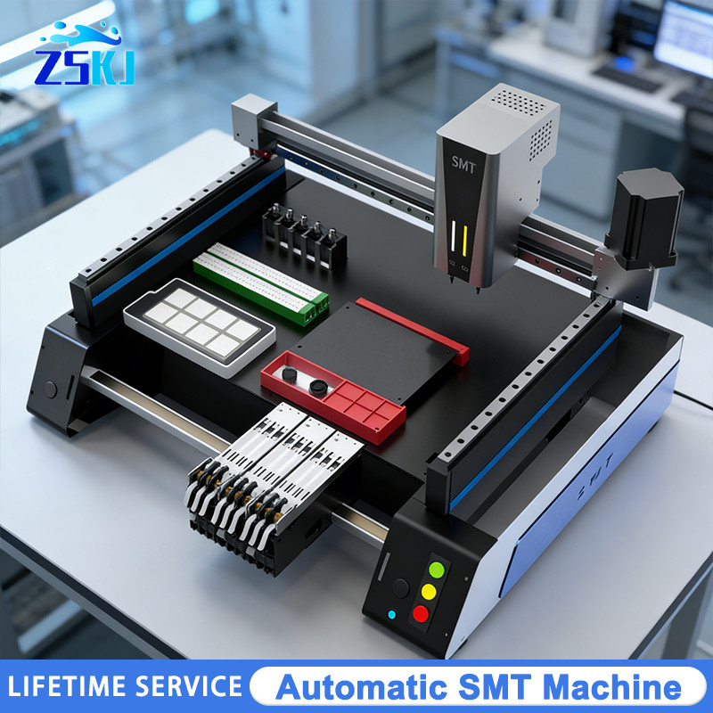 High Speed Desktop SMT Machine Automatic SMT Pick And Place Machine Chip Mounter LED SMD Dual Heads