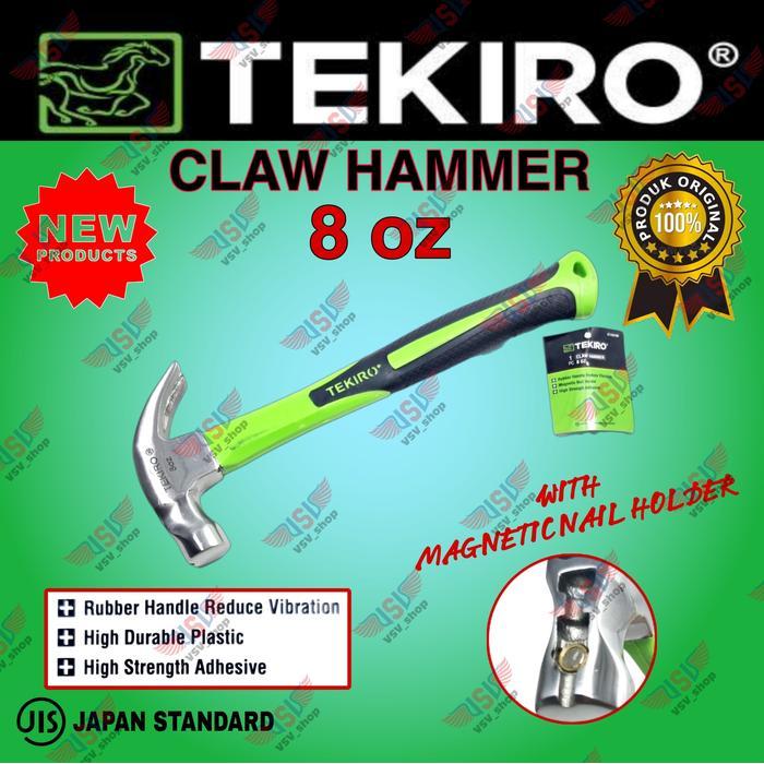 Tekiro Claw Hammer 8 Oz / Palu Kambing 8 Oz Tekiro / Bukaan Paku Pasti Ori