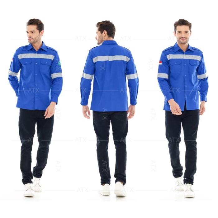 SAFETY Wearpack Safety Baju Kerja Lapangan Lengan Panjang Merk ATX Benhur