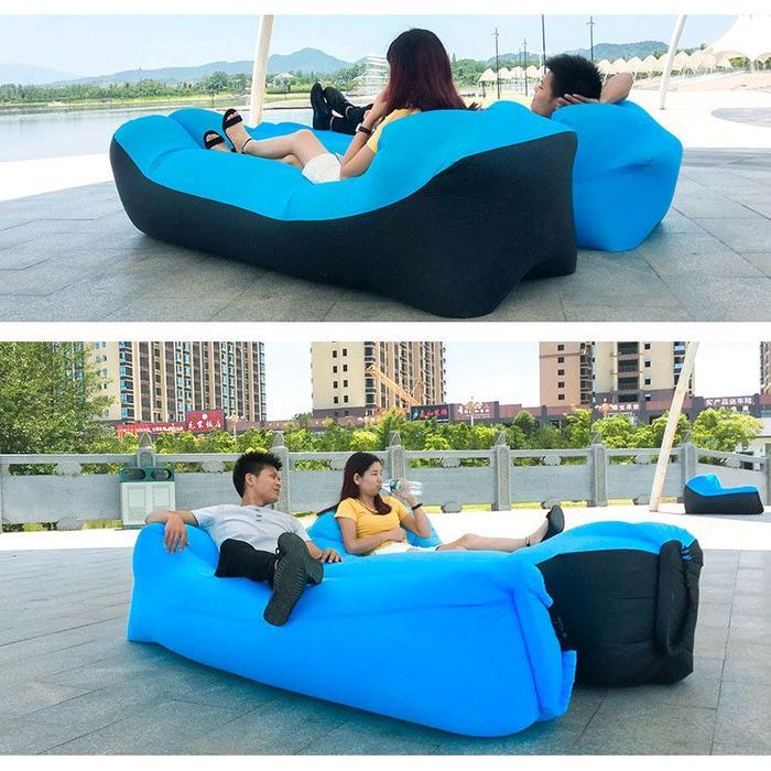 Sofa Santai Angin Kursi Malas Angin Inflatable Sofa Malas Empuk Travel Beach Pantai Kamping Camping