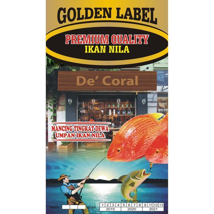 UMPAN IKAN NILA GOLDEN LABEL IKAN NILA GALATAMA