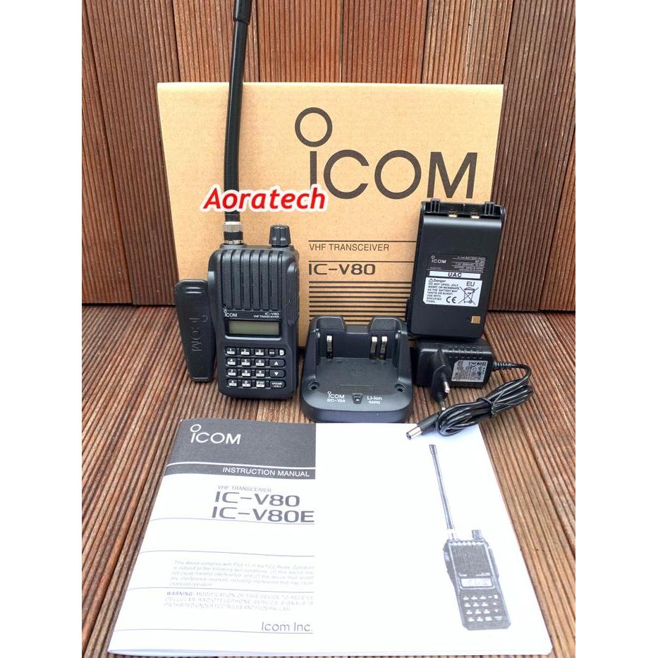 HANDY TALKY ICOM V80 V 80 ICV80 T IC-V80 LITHIUM VHF V80E V80 WALKIE TALKIE ICOM V 80