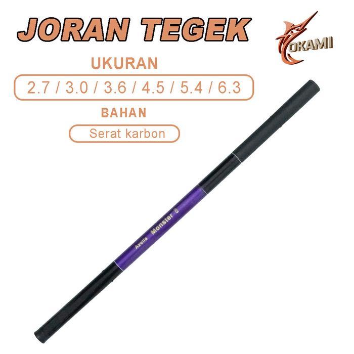 Joran Tegek Joran Pancing Ringan Kuat Polycarbonate 6 Ukuran Nyaman Berkualitas Perlengkapan Pancing