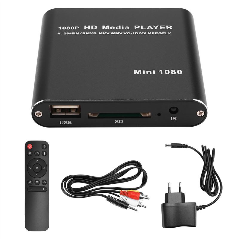 Stable Performance-MKV H.264 HDD Multimedia Player Full HD 1080P USB Media Player With SD Media TV