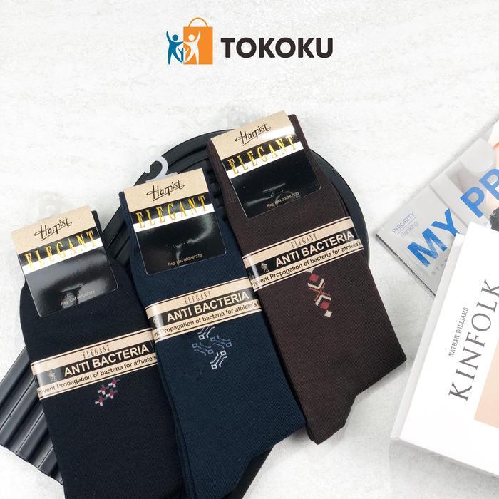 Kaoskaki Kantor Panjang Anti Bakteri Kaos Kaki Harpist Elegant Premium