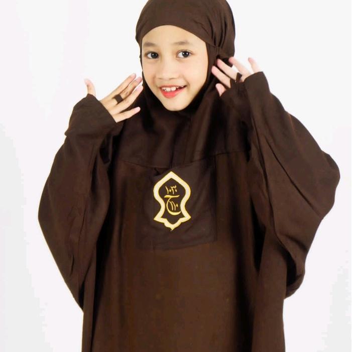 Mukena Anak Mukena Terusan Hadramaut Terompah Muslim Panjang Remaja Hitam Terlaris