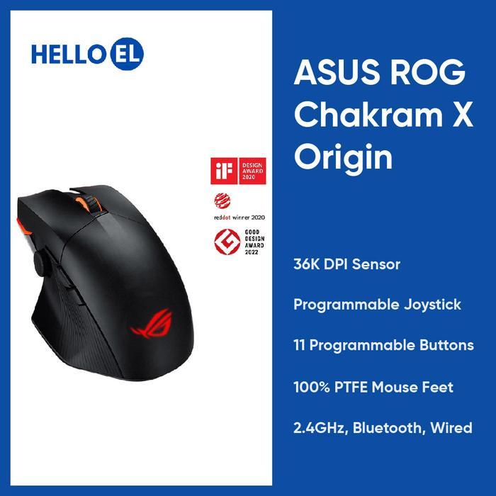 ASUS ROG Chakram X Origin 36K DPI Programmable Joystick 2.4GHz Bluetooth Wired Gaming Mouse