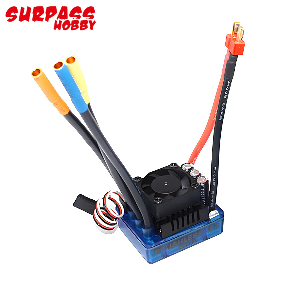 SURPASS HOBBY 4076 1350KV/1550KV/1700KV/2000KV/2250KV SENSORLESS BRUSHLESS MOTOR 120A 3-6S ESC FOR