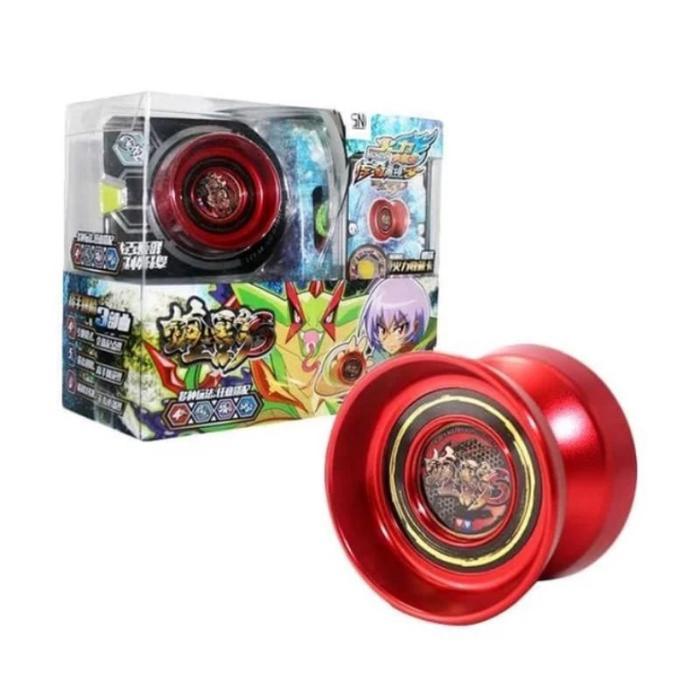Best Seller Yoyo Blazing Teens Demon Flashy Blade Blazing Flame Tiger Set Auldey Original