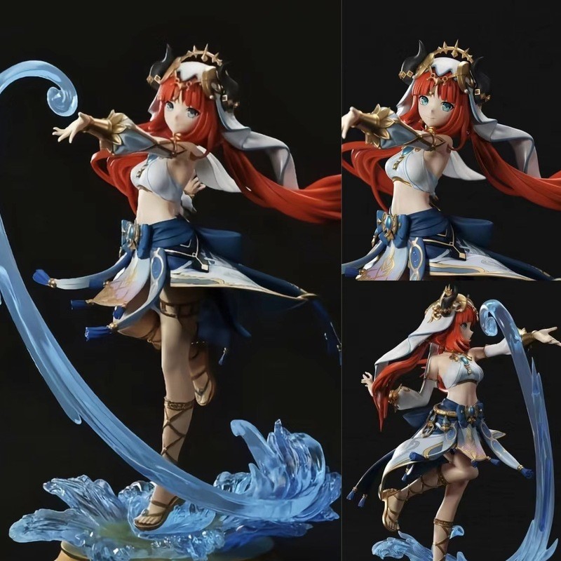 Genshin Impact 27cm Tall Pvc Anime Figure Nilou - Articulated Action Model Doll Collectible Toy,