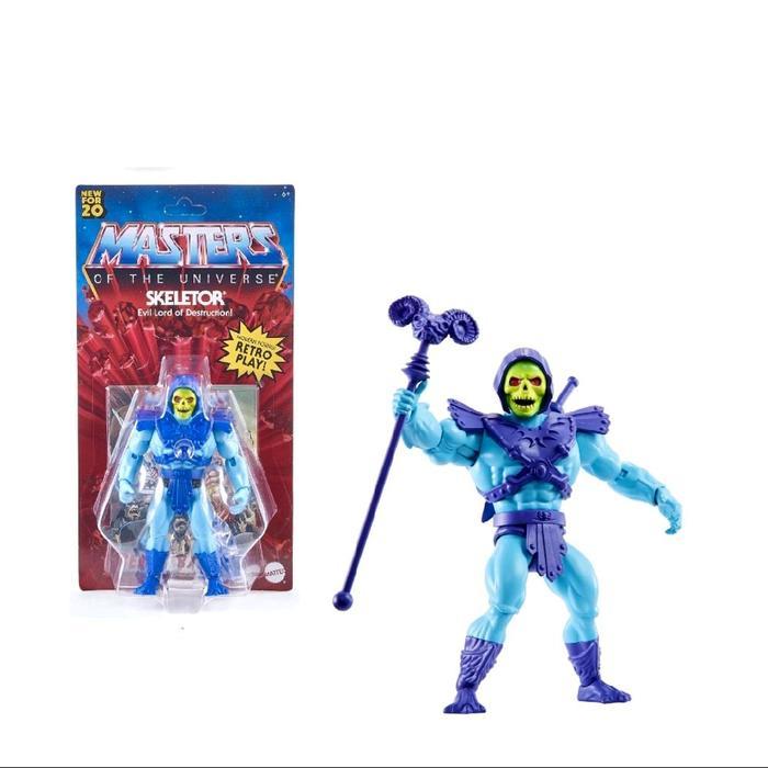 MATTEL MASTERS OF THE UNIVERSE MOTU - SKELETOR FIGURE (RETRO PLAY)