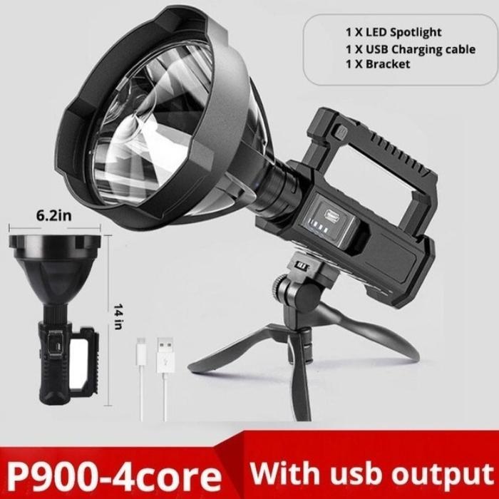 Senter sorotw591 Super Bright 90000 Lumens Big lamp LEED XHP50 USB CHARGER