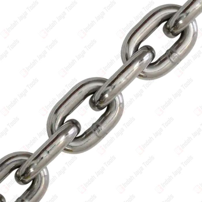 "New" RANTAI BESI METERAN 6 MM 1/4 Inch Gembok Motor Portal Pagar Galvanis