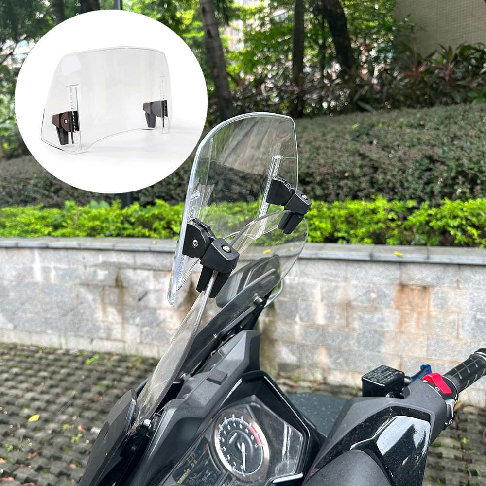 For Piaggio Vespa LX50 LX125 LX150 GT200 GTS125 GTS250 GTS300 Motorcycle Windshield Clamp-On Windscr