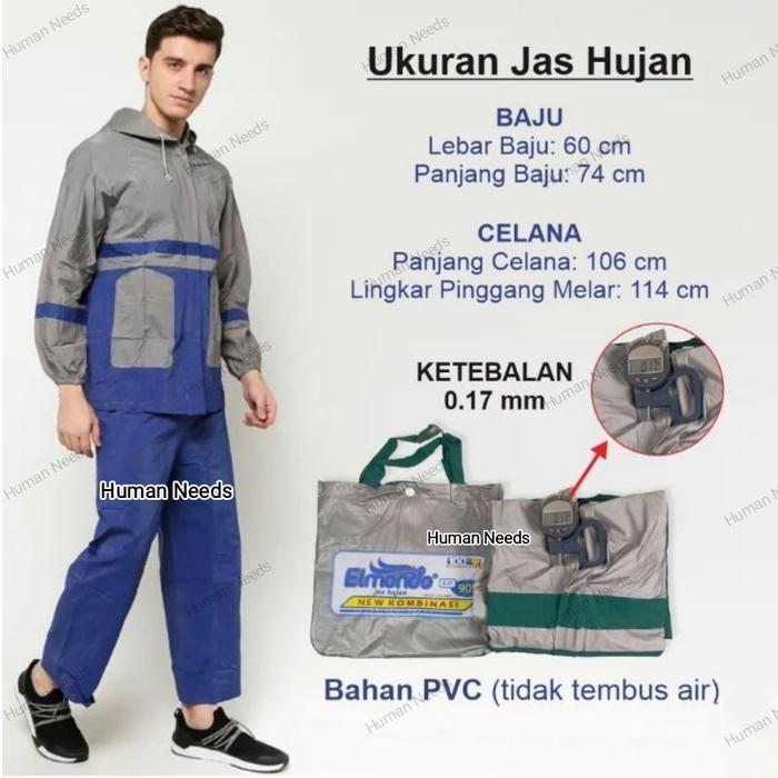 PROMO setelan jas hujan kombinasi/jas hujan baju+celana/mantel hujan murah