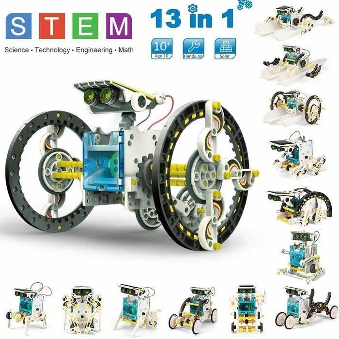 MAINAN EDUKASI SOLAR TRANSFORMING ROBOT 3 IN 1 4 IN 1 6 IN 1 13 IN 1