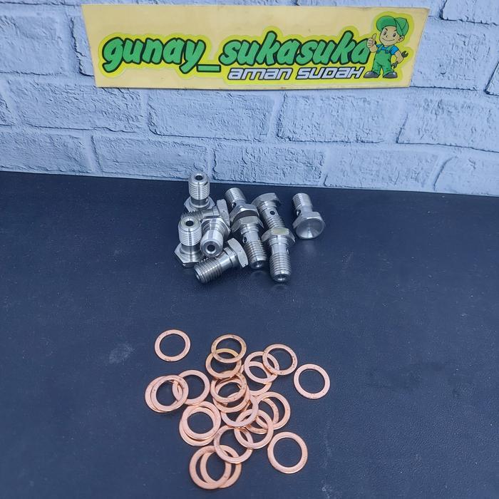 Baut Banjo Kaliper Brembo & Master Rem Brembo Belakang