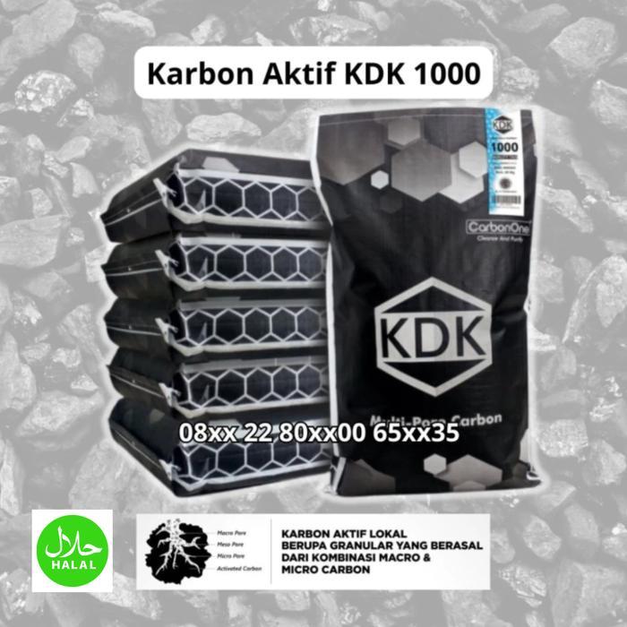 Karbon Aktif KDK 800 Activated Carbon iodine 800 Ecer 1 Kg
