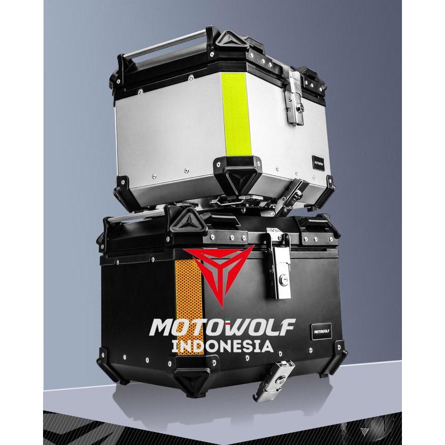 Motowolf Top Box Case Pannier Aluminium Alloy Waterproof 0712