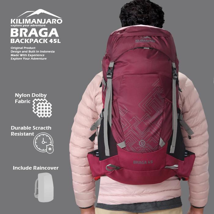 Eiger - Tas Gunung Braga 45 L - Tas Carrier Braga 45L