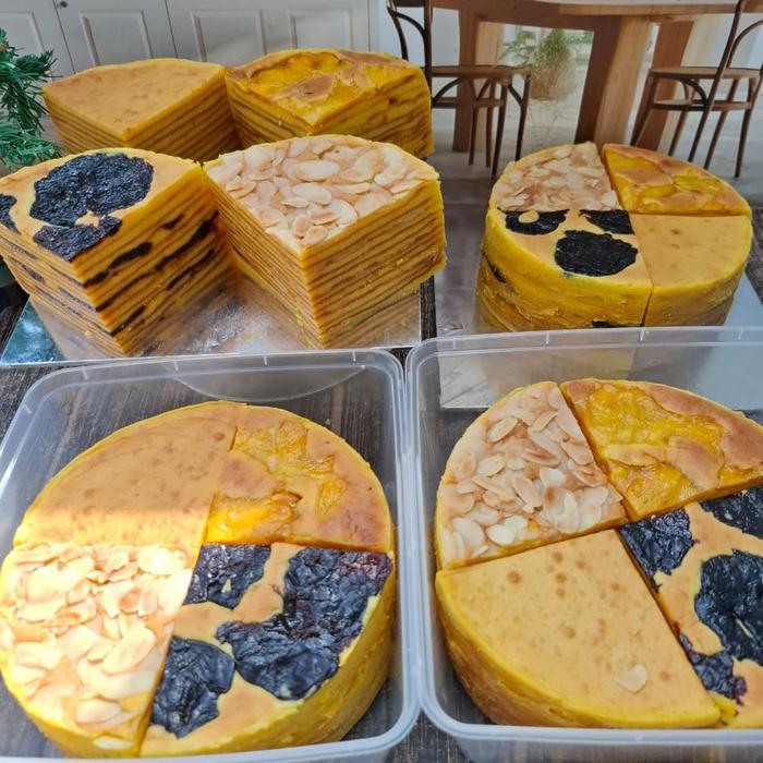 Kue Lapis Legit Empat Sultan Premium Tanpa Terigu Ukuran Kecil Loyang Bulat 16Cm