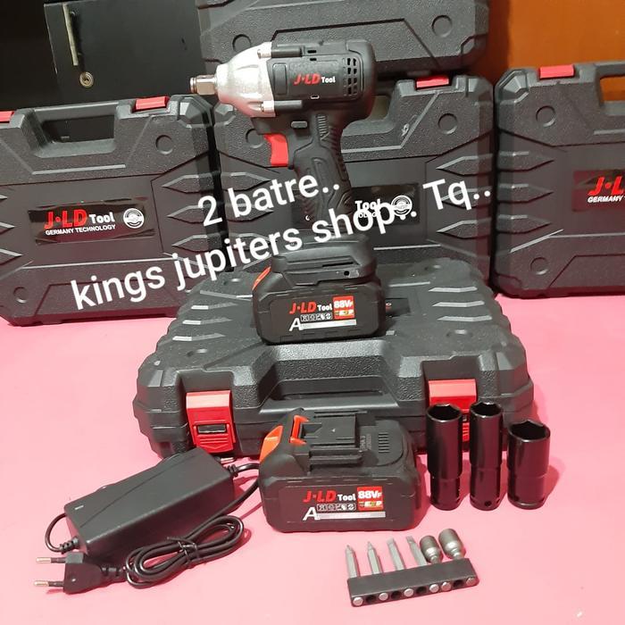 2 BATRE JLD IMPACT WRENCH 1.2DR KOPER SET impek impak wren wrenc