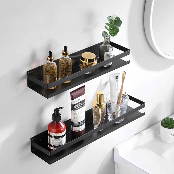 Flusso Rak Tempat Bumbu Dapur Dinding Stainless Rak Gantung Dapur Serbaguna Stainless Rak Bumbu