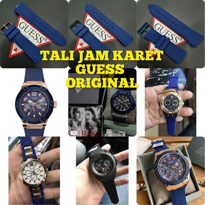 Terlaris Tali jam tangan karet Guess original SALE