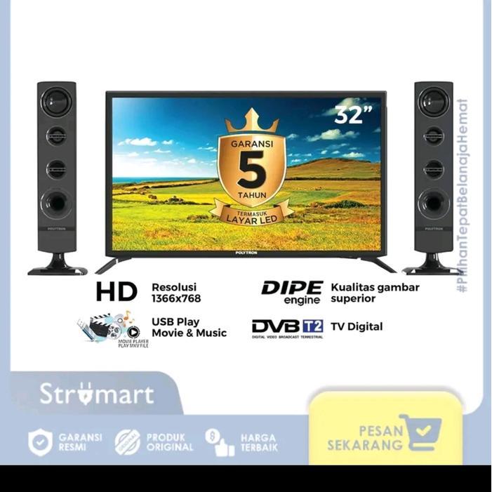 tv merek polytron  Layar LCD/LED 24,32,40  OLED  Konektivitas Bluetooth  Bioskop 3D 4K UHD TV Analog