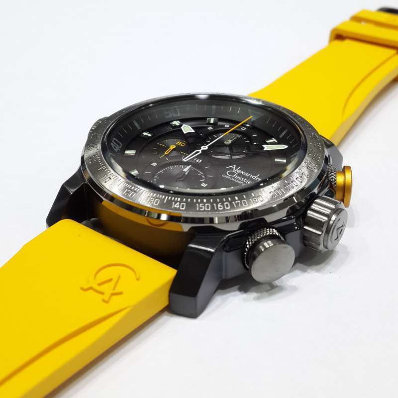 Alexandre Christie 6565MCR Jam Tangan Pria Tali Karet