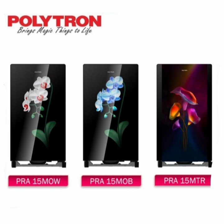Kulkas Polytron 1 Pintu Kaca 150 Liter Low Watt PRA 15 MO PRA 15 MT