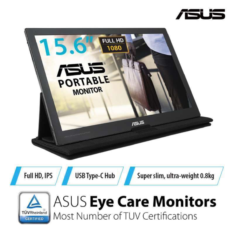 ASUS MB166C+ Portable USB Monitor 15.6", IPS, Type-C