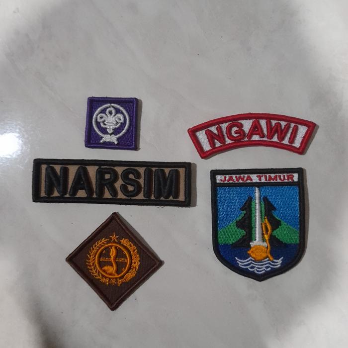 SIAPKIRIM Atribut pramuka jawa timur Bordir timbul READY STOCK