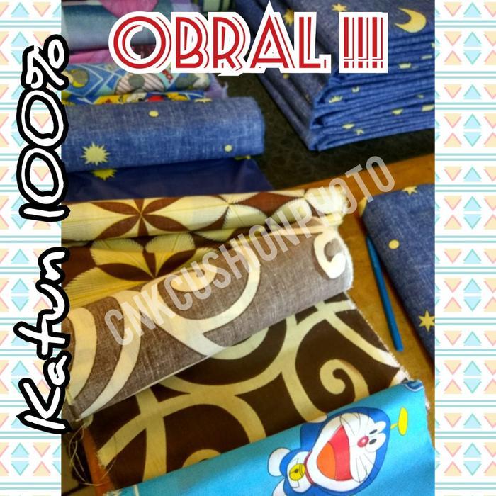 Terlaris Bahan Kain Katun Asli Cotton 100% - Sisa Potongan Bahan (Harga Per Kg)