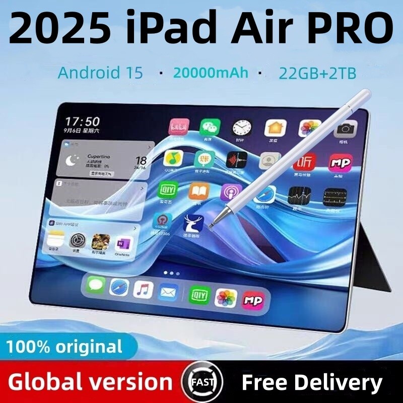 2025 Original Tablet iPad Air Pro 12 Inch 22GB RAM 2TB ROM tablet Android 14 Pad Tablet PC Phone
