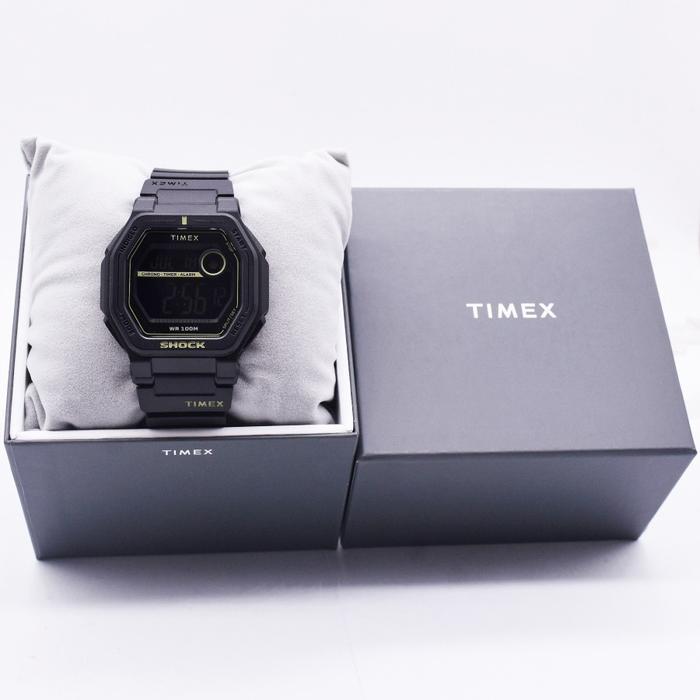 Sedia TIMEX TW2V59800 TREND COMMAND Jam Tangan Pria Digital Black Rubber