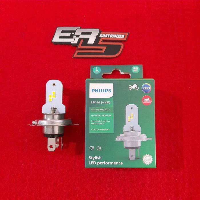PROMO HID LED LAMPU DEPAN LED PHILIPS HS1 H4 AC/DC