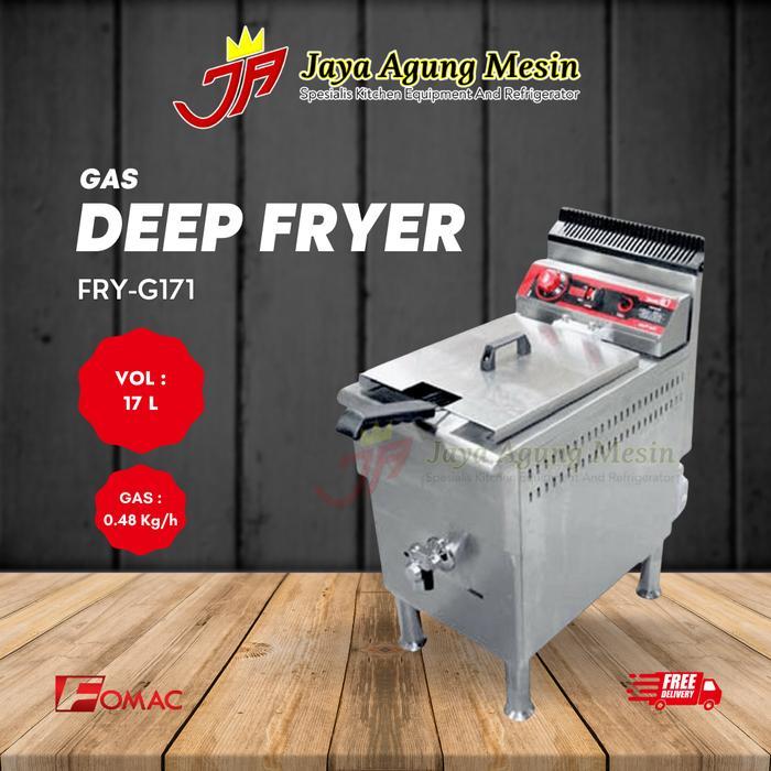 Gas Deep Fryer Fomac FRY-G171 / Alat Penggorengan Gas