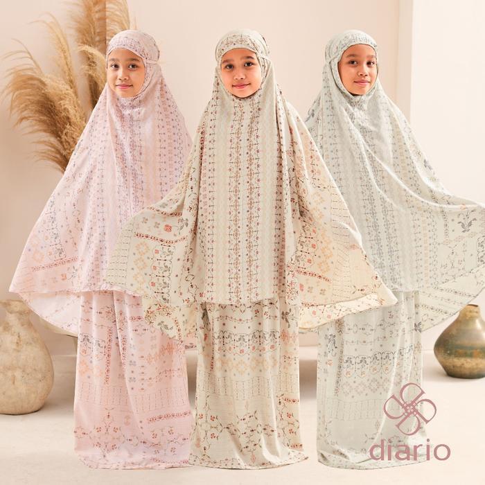 TERLARIS Diario x Dwihanda - Mukena Chrie Kids Free Sejadah Travel READY STOCK