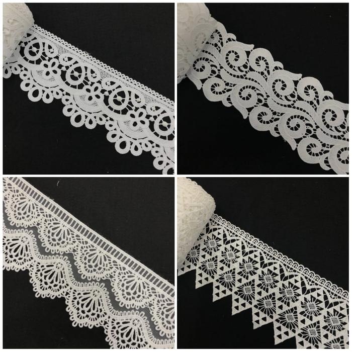 PER 1 METER / RENDA PUTIH / ANEKA RENDA PUTIH / RENDA BAJU