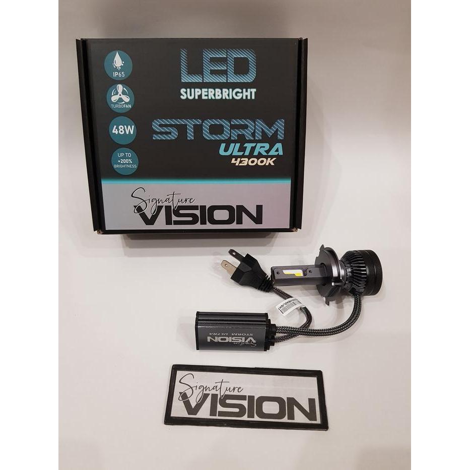 Sv Led Storm Ultra 4300K Lampu H4 Hs1 Eceran 1 Buah Motor