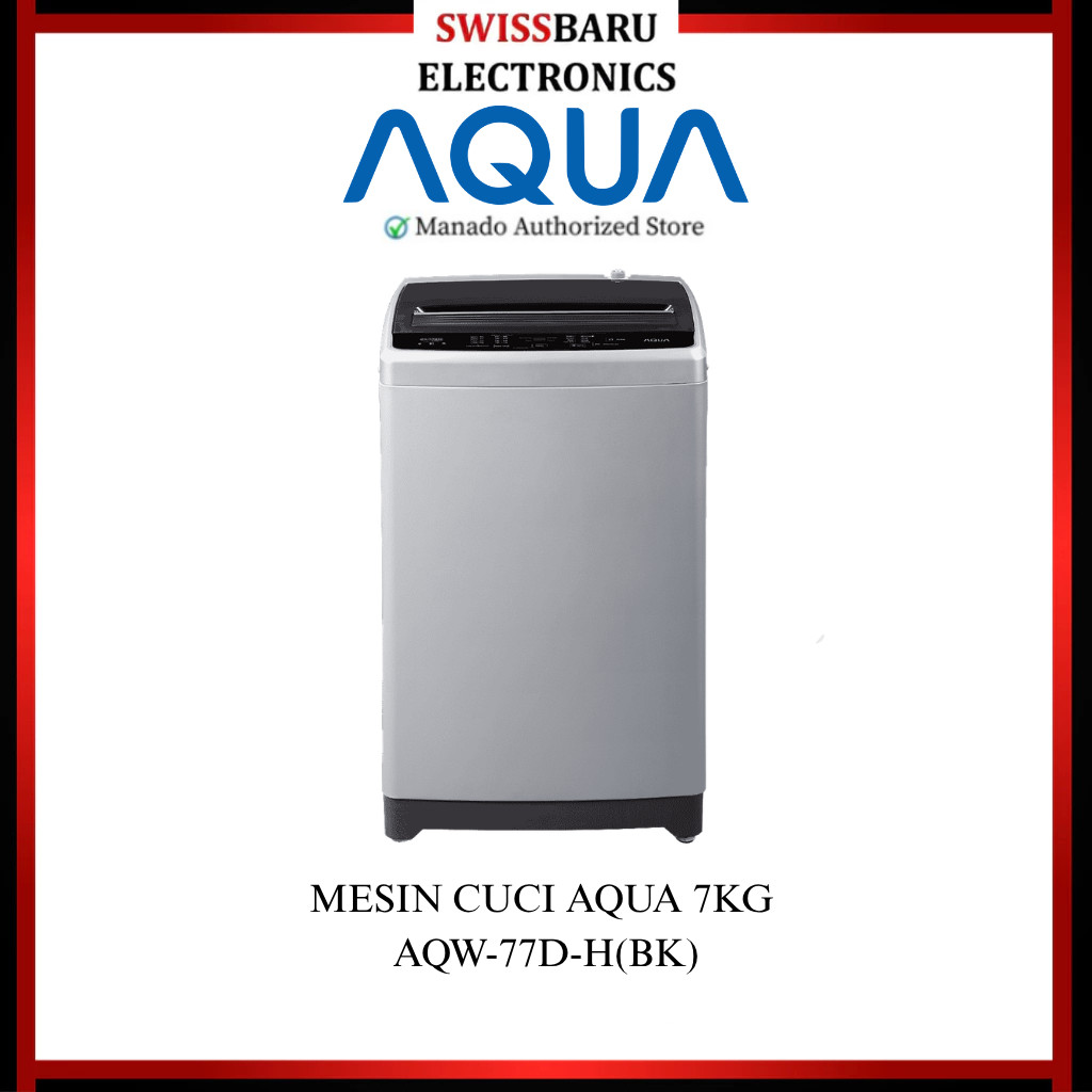 MANADO - MESIN CUCI AQUA AQW-77D-H(BK)